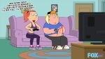 big_penis chris_griffin family_guy foxdarkedits incest lois_griffin playing_video_games