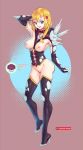  1girl 1girl areola boots breasts bubble_ass domshroom female_only genderswap high_heel_boots high_resolution jaune_arc looking_at_viewer nipples rwby stockings supersatanson thigh_high_boots 