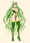  beige_skin big_breasts bluebullpen breasts cleavage female final_fantasy final_fantasy_iv green_eyes green_hair rydia solo 