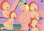 all_fours breasts chris_griffin cum cum_in_mouth cum_on_face darkmatter family_guy fellatio huge_penis incest lois_griffin mother_and_son nipples nude oral tongue tongue_out