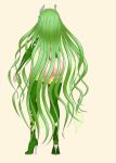 ass beige_skin big_ass bluebullpen female final_fantasy final_fantasy_iv green_eyes green_hair rydia solo