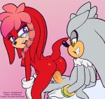  1girl archie_comics lara-su sega silver_the_hedgehog sonic_(series) sonic_the_hedgehog_(series) the_other_half vaginal_penetration 