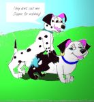  101_dalmatians disney dog doggy_position from_behind incest little_dipper outdoor_sex siblings two-tone twotone 