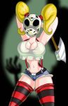  armpits axe badass big_breasts breasts cosplay friday_the_13th hair jason jason_voorhees rule_63 