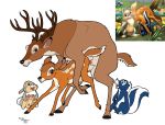 bambi disney flower thumper white_background