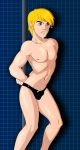  cum cumdrip erect_nipples erection jonny_quest jonny_quest_(character) nipples penis speedo the_real_adventures_of_jonny_quest 