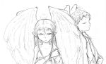  cleric disgaea healer monochrome pl0x white_background 