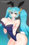 ass big_ass big_breasts breasts bunny_ears bunny_girl bunny_tail bunnysuit cleavage league_of_legends sona tease tofuubear