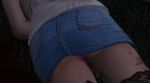 dead grand_theft_auto_v grass jean_skirt pink_panties skirt white_shirt