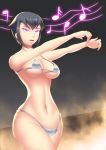  big_breasts bikini breasts cleavage female haryudanto hypnotic_audio hypnotic_music karai mind_control solo swimsuit teenage_mutant_ninja_turtles zombie_walk 