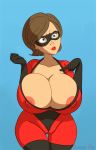 cameltoe gloves helen_parr huge_breasts inusen mask nipples the_incredibles