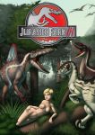  amanda_kirby blonde_hair breasts dinosaur female_human jurassic_park looking_at_viewer nude uselessboy velociraptor 