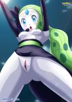  bbmbbf blue_eyes breasts female green_hair meloetta nintendo palcomix pokemon pokemon_(game) pokepornlive pussy 