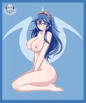 1girl adorable alluring big_breasts blue_eyes blue_hair breasts cute erect_nipples fire_emblem fire_emblem:_kakusei fire_emblem_heroes fuckable high_res hot ilustretsspoks insanely_hot looking_at_viewer lucina nintendo nipples nude sexy sitting smile sweet tiara wariza