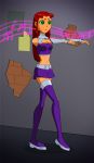 big_breasts breasts dc dcau female hypnotic_audio jimryu jimryu_(artist) mind_control solo starfire teen_titans