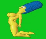 bending_backwards big_breasts marge_simpson milf the_simpsons