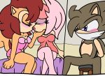  2_girls alicia_nui angry kissing luke_team luke_vei_the_hedgehog male mobian_diffrent_dimension pinky_roe sonic_oc tied_up yuri 