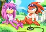 archie_comics bbmbbf julie-su mobius_unleashed palcomix sega shade_the_echidna sonic_(series) sonic_the_hedgehog_(series) wet_clothes