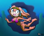 ass big_breasts bikini breasts dreadlocks pink_bikini sega shadowwalk swimming swimsuit tagme thong thong_bikini tikal_the_echidna underwater