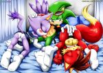  archie_comics bbmbbf blaze_the_cat blush breast fellatio fingering fiona_fox full_body mobius_unleashed oral palcomix panties school_uniform scourge_the_hedgehog sega sonic_(series) sonic_the_hedgehog_(series) threesome 