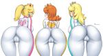  3_girls ass ass_focus back bent_over big_ass bodysuit cameltoe clothed crown fully_clothed looking_at_viewer looking_back mario_(series) mario_kart nintendo onomeshin presenting_hindquarters princess_daisy princess_peach princess_rosalina rosalina super_mario_bros. tagme take_your_pick thick_thighs thigh_gap thighs tight_clothing wide_hips 