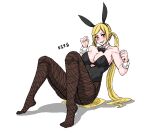 1girl alluring blonde_hair blue_eyes bunny_outfit escape1111 lucky_chloe namco tekken tekken_7