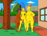  apu_nahasapeemapetilon breasts erect_penis high_heels homer_simpson marge_simpson nipples nude shaved_pussy the_simpsons 