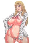 ass big_ass big_breasts blonde_hair emilie_de_rochefort lili_(tekken) lili_rochefort long_hair namco nipples panties pubic_hair tekken tekken_6 tekken_7 tekken_tag_tournament_2 thick_thighs voluptuous