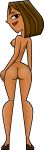 black_eyes breasts brown_hair brown_skin cartoon_network codl_(artist) courtney_(tdi) dark-skinned_female facing_away freckles hourglass_figure latina short_hair thick_ass thick_legs thick_thighs total_drama_island