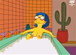  bath breasts erect_nipples gkg glasses luann_van_houten soap_bubbles the_simpsons 