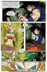  3girls caulifla comic dragon_ball dragon_ball_super dragon_ball_super_:_the_battle_of_kefia_vs_goku dragon_ball_z kale son_goku 