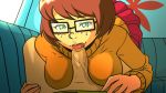 breasts deepthroat erect_penis fellatio freckles gif glasses oral scooby-doo sweater velma_dinkley