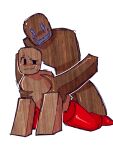  blocky_body boots boots_(regretevator) corruptstarz femboy first_porn_of_character glevil glevil_(regretevator) implied_sex kill_me mannequin red_boots red_shoes regretevator roblox robloxian rushed_drawing transparent_background wood wooden_body 