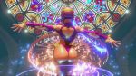 3d 3d_(artwork) animated ass cosplay dancing dark-skinned_female dark_skin dat_ass menat rainbow_mika street_fighter street_fighter_v webm