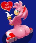  amy_rose big_ass sega sega smiling_at_viewer 