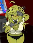 bonnie_(fnaf) bonnie_(fnia) cleavage five_nights_at_freddy's five_nights_at_freddy's_3 five_nights_in_anime fivel fnia fnia_hentai furry genderswap rabbit robot springtrap_(fnaf) springtrap_(fnia)