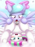 2_girls 2girls an-tonio blossomforth blush female/female female_only female_pegasus flitter flitter_(mlp) friendship_is_magic my_little_pony nude oral pegasus pussy pussylicking wings yuri