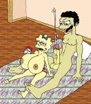 cum cumshot drunk huge_breasts huge_penis imminent_rape maggie_simpson moe_szyslak sbb the_simpsons you_gonna_get_raped