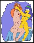  crossover drunk family_guy lesbian_sex lois_griffin marge_simpson nude_female the_simpsons 