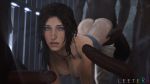  1girl 3d animated ass bbc big_penis bottomless breasts brunette dark-skinned_male dark_skin doggy_position interracial lara_croft leeterr nipples pants_down penis sex sound source_filmmaker sweat sweating tomb_raider tomb_raider_reboot webm 