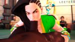  1girl 3d animated bbc braided_hair brazilian capcom cfnm dark-skinned_male dark_skin fellatio interracial laura_matsuda leeterr looking_at_viewer oral oral_sex penis pov rainbow_mika ring sfm source_filmmaker street_fighter street_fighter_v webm 