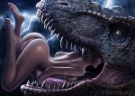 ass claire_dearing dinosaur female_human imminent_vore indominus_rex jurassic_park jurassic_world ninjartist nude pussy tongue vore