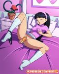  1girl big_breasts boots breasts clitoris clothed dildo dildo_in_vagina female masturbation one_eye_closed panties_around_ankle plant pussy pussy_juice reit skirt skirt_lift solo spread_legs the_fairly_oddparents trixie_tang vaginal vaginal_juices vaginal_penetration white_boots white_skirt 