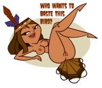 anal_insertion black_eyes breasts brown_hair brown_skin cartoon_network courtney_(tdi) dark-skinned_female freckles hourglass_figure latina petitetiddiez_(artist) short_hair tail_plug thanksgiving thick_ass thick_legs thick_thighs total_drama_island