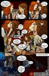 breasts comic fuckit_(artist) ginny_weasley harry_potter hermione_granger imminent_fellatio luna_lovegood multiple_girls neville_longbottom panties partially_clothed skirt unbuttoned_shirt