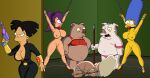 amy_wong ball_gag bondage creek_12 crossover futurama gag gagged goblin marge_simpson orc slave the_simpsons turanga_leela