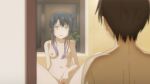 16:9_aspect_ratio 1boy 1girl 1girl 1girl basin bath_stool bathing bathroom black_hair blush breasts brother brother_and_sister cleft_of_venus dbmaster doorway female_focus hair_between_eyes hair_bun hair_up indoors long_hair looking_up male medium_breasts mieruko-chan nipples nude nude_filter pussy scared siblings sidelocks sitting small_nipples spread_legs stool tears third-party_edit tied_hair uncensored walk-in wet yellow_eyes yotsuya_miko