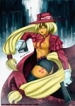 alucard alucard_(hellsing) applejack ass breasts cosplay crossover cutie_mark friendship_is_magic gloves guns hellsing jacket mane my_little_pony nipples short_shorts topless