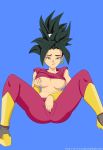 1girl 1girl dragon_ball dragon_ball_super female_only fusion kefla looking_at_viewer m-a-v-e-r-i-c-k masturbation naughty_face