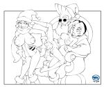  big_breasts breasts cartoon_network christmas crossover cum flcl freefall gen_13 haruko_haruhara johnny_bravo johnny_bravo_(character) nipples penis roxy_spaulding santa sex sunglasses testicles threesome turk128 